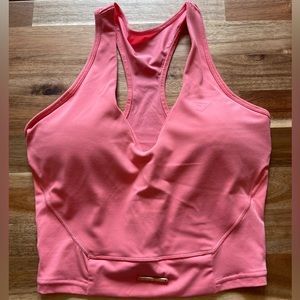 Gymshark Whitney crop tank - peony pink - small